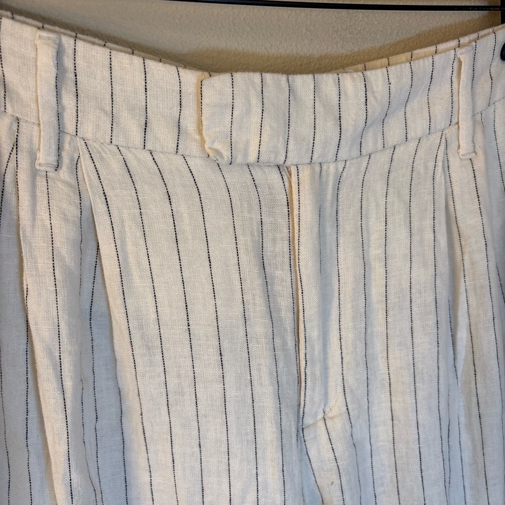 A New Day Linen Blend Wide Leg Pants Lightweight High Rise Summer Trousers - Picture 6 of 9